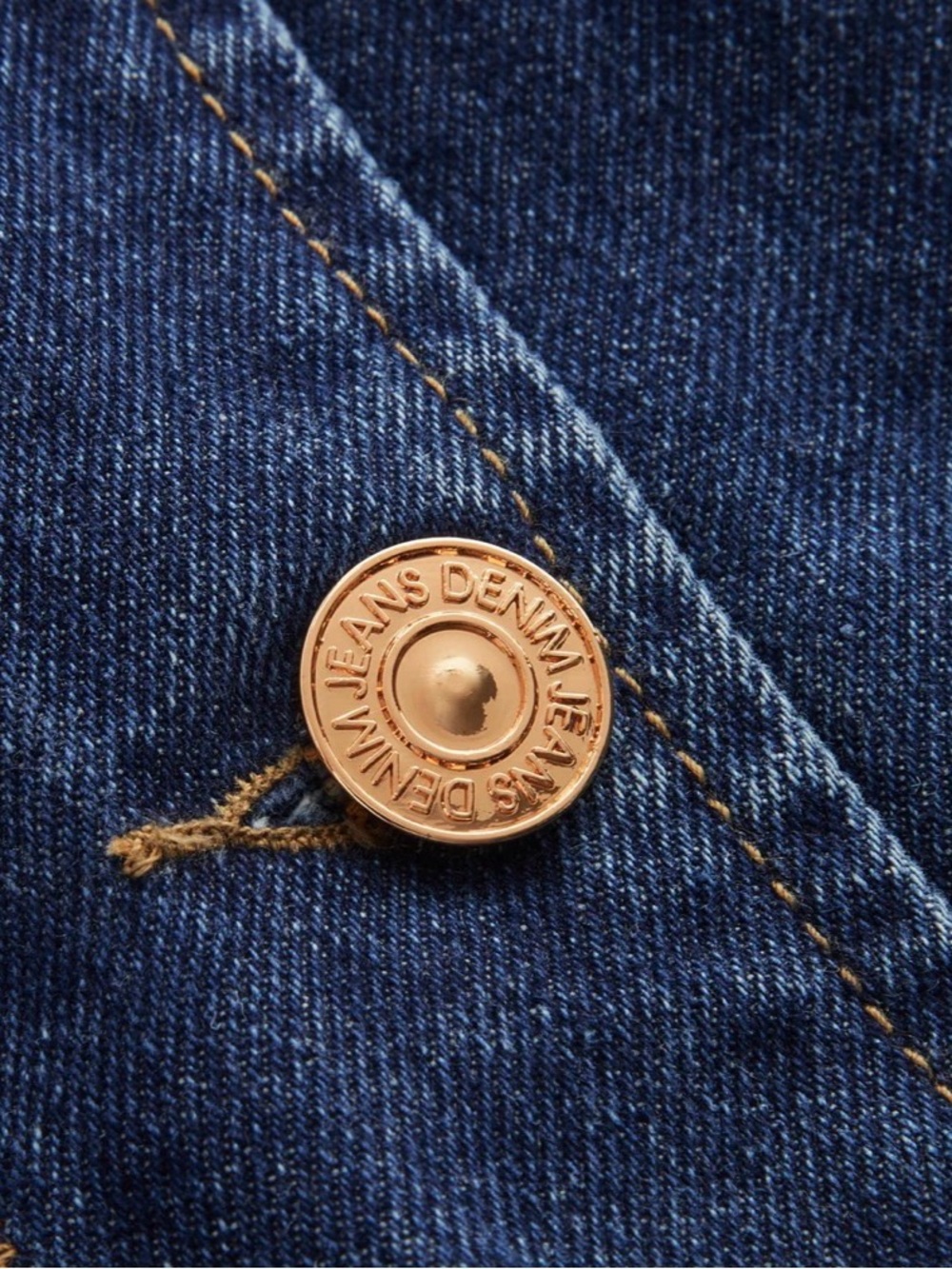 Commense One Shoulder Buttoned Denim Vest NWT - Picture 5 of 5